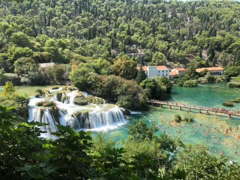 Vista dall'alto Parco del Krka - Croazia