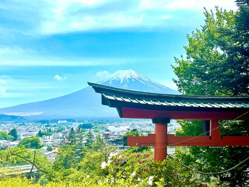 Pagoda e Monte Fuji - Giappone