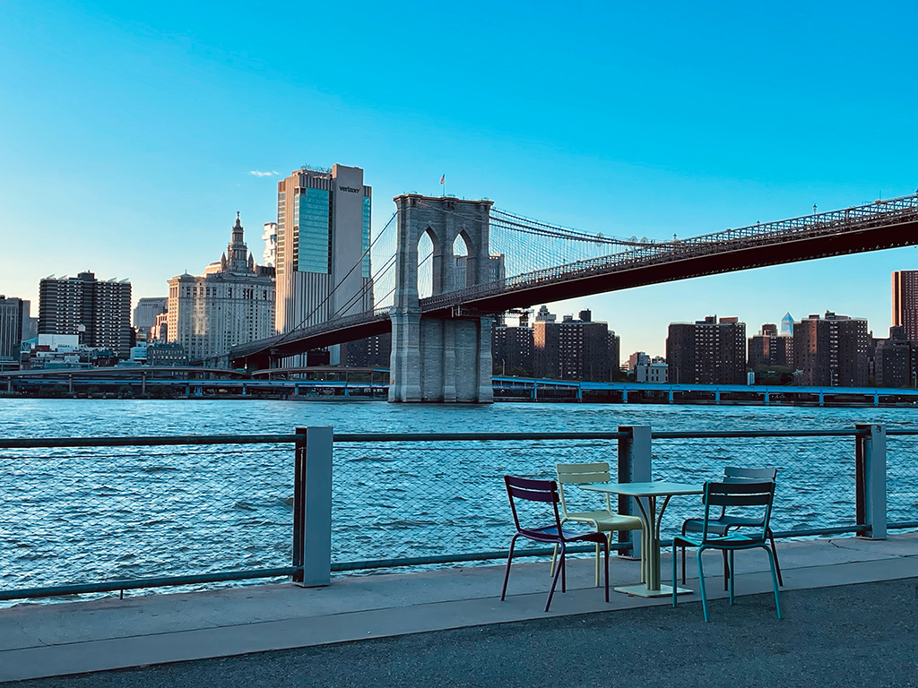 Vista su ponte di Brooklyn - New York